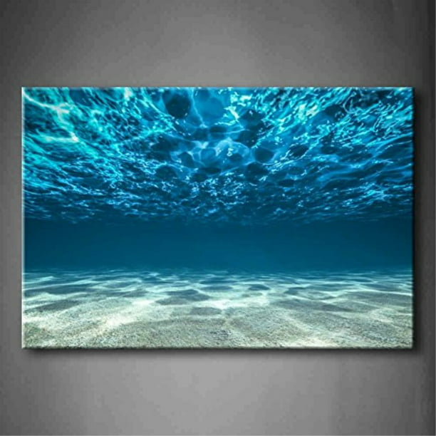 Blue Ocean Seascape SINGLE CANVAS WALL ARTWORK Print Art